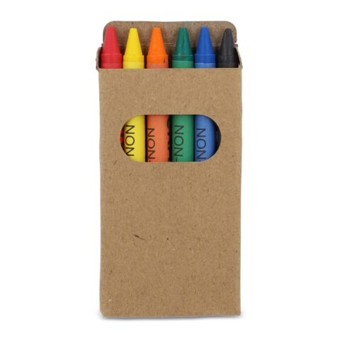 6 lápices de colores en caja de manualidades Natural | sin montaje de publicidad | no disponible | no disponible