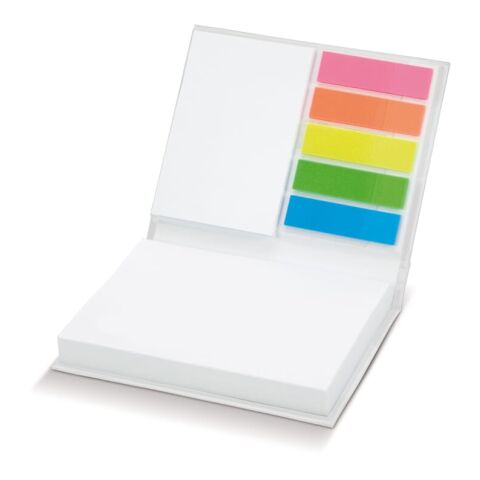 Cuaderno con notas adhesivas a la medida Blanco | sin montaje de publicidad | no disponible | no disponible | no disponible