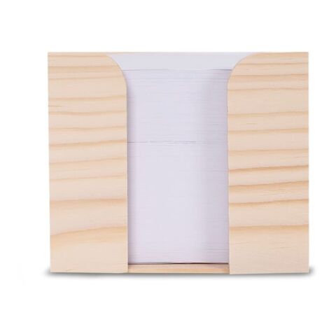 Cubo con papel reciclado 10x10x8.5cm Marrón | sin montaje de publicidad | no disponible | no disponible | no disponible