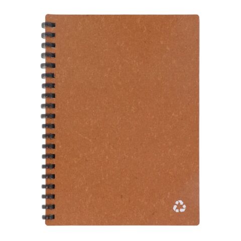 Cuaderno de piel reciclada Midi Marrón | sin montaje de publicidad | no disponible | no disponible | no disponible