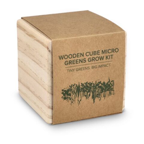 Juego de maceteros de madera FSC - Microverduras Natural | sin montaje de publicidad | no disponible | no disponible