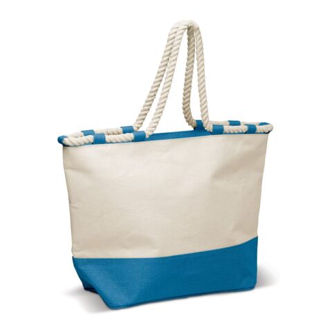 Bolsa de Loneta 380g/m² Azul / Blanco | sin montaje de publicidad | no disponible | no disponible | no disponible