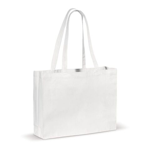 Bandolera lona OEKO-TEX® 270g/m² 45x10x33cm Blanco | sin montaje de publicidad | no disponible | no disponible | no disponible
