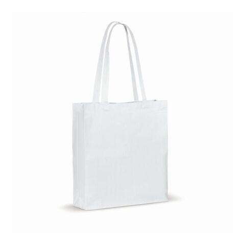 Bolsa de algodón reciclado con fuelle 140g/m² 38x10x42cm