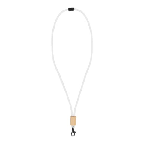 Lanyard Paracord R-PET Blanco | sin montaje de publicidad | no disponible | no disponible