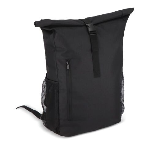R-PET 600D Rolltop Fahrrad-Rucksack 20L Negro | sin montaje de publicidad | no disponible | no disponible