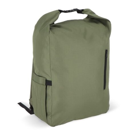 R-PET 600D Mochila con hebilla enrollable 20L Verde oliva | sin montaje de publicidad | no disponible | no disponible