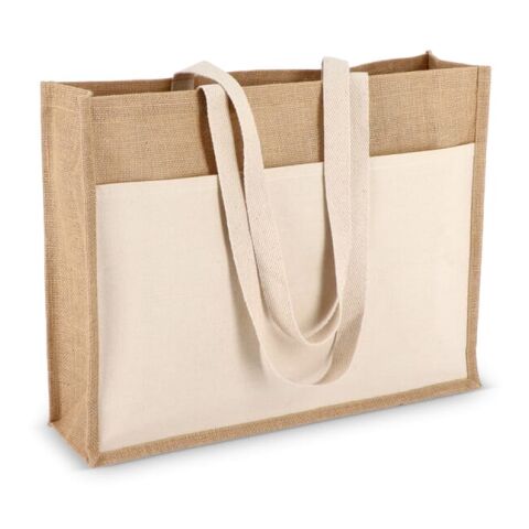 Bolsa de yute OEKO-TEX® 45 x 12 x 35 cm 320 g/m². Ecru | sin montaje de publicidad | no disponible | no disponible