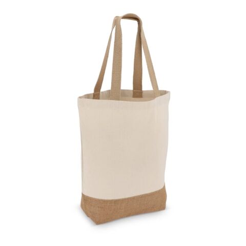Bolsa de algodón y yute OEKO-TEX® 41 x 13 x 41 cm 320 g/m². Marrón | sin montaje de publicidad | no disponible | no disponible