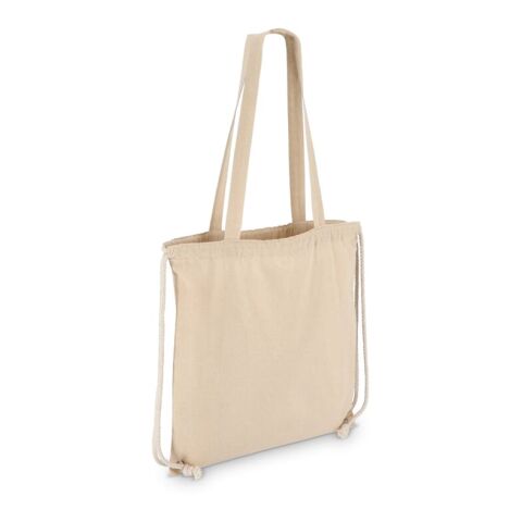 Bolsa de algodón con cordón OEKO-TEX® 38 x 42 cm 140 g/m². Ecru | sin montaje de publicidad | no disponible | no disponible