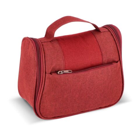 Neceser de viaje Kora de rPET 300D rojo oscuro | sin montaje de publicidad | no disponible | no disponible