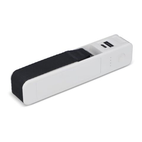 Powerbank 5 en 1 - Báscula de carga - Linterna - Regla - Medidor de temperatura Blanco | sin montaje de publicidad | no disponible | no disponible