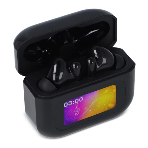 Auriculares ANC inalámbricos con control de pantalla táctil LCD Negro intenso | sin montaje de publicidad | no disponible | no disponible