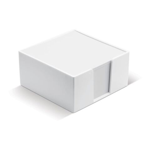 Caja con cubo de papel 10x10x5cm Blanco | sin montaje de publicidad | no disponible | no disponible | no disponible