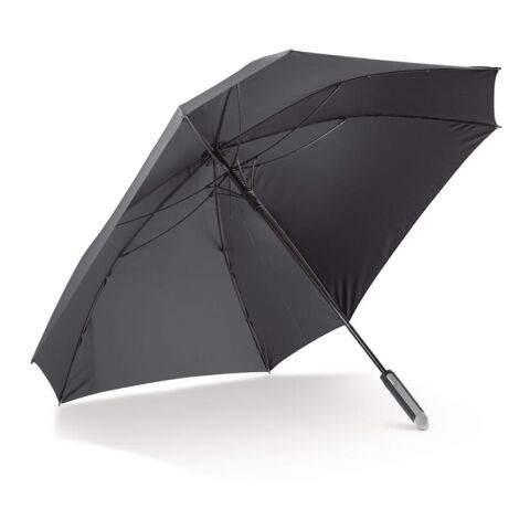 Paraguas cuadrado de 27” deluxe con manga Negro | sin montaje de publicidad | no disponible | no disponible | no disponible