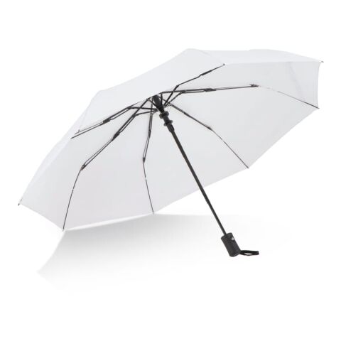 Daintree 190T Pongee 21.5&quot; Paraguas cortaviento plegable Apertura automática Blanco | sin montaje de publicidad | no disponible | no disponible