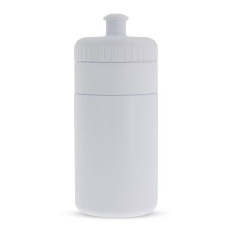 Botella de deporte con borde 500ml Blanco | sin montaje de publicidad | no disponible | no disponible | no disponible