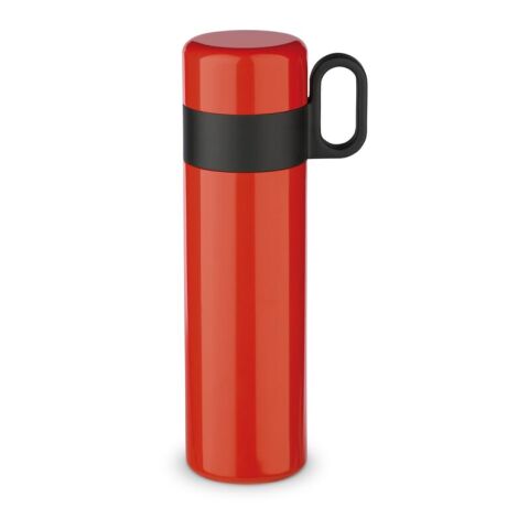 Termo Flow con asa 500ml Rojo / Blanco | sin montaje de publicidad | no disponible | no disponible | no disponible