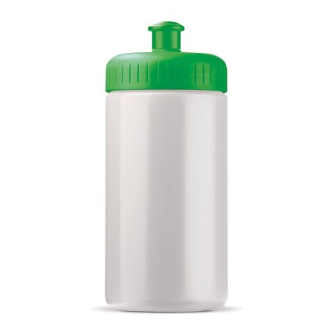 Botella de deporte classic 500ml Blanco-Verde | sin montaje de publicidad | no disponible | no disponible | no disponible