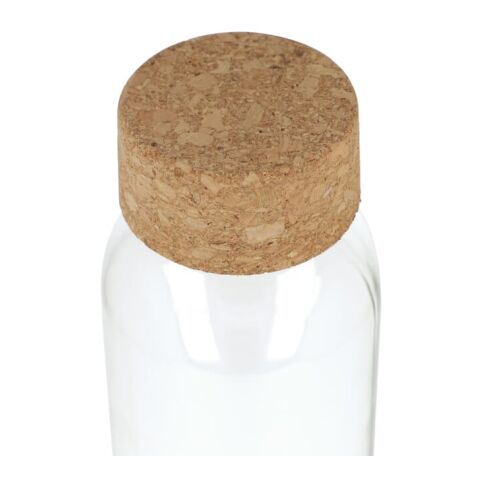 Botella de vidrio reciclado con tapón de corcho 500ml Transparente | sin montaje de publicidad | no disponible | no disponible