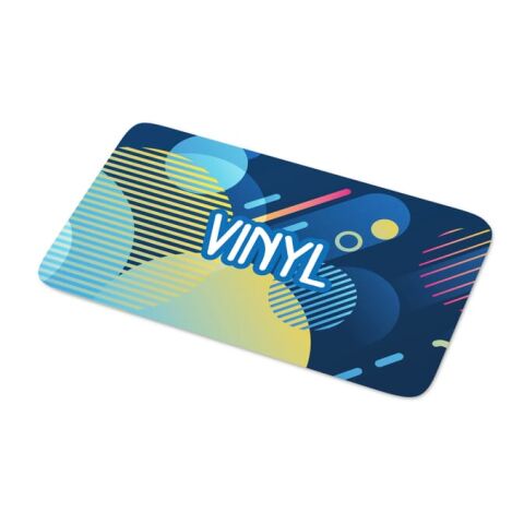 Vinyl Sticker Rectángulo 80x25mm Blanco | sin montaje de publicidad | no disponible | no disponible | no disponible