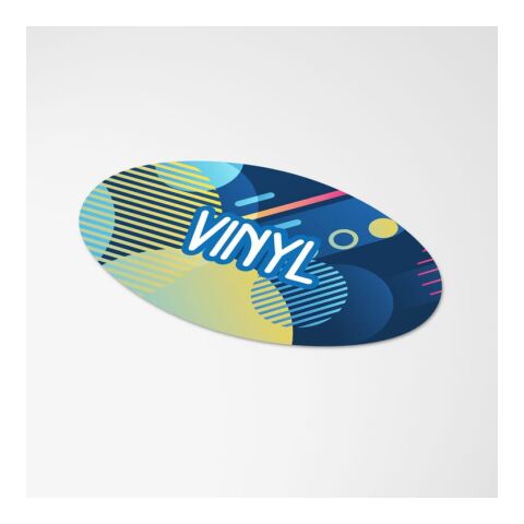 Vinyl Sticker Oval 30x15mm