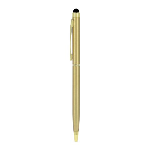 Bolígrafo Sleek Stylus Executive oro | Impresión De Pantalla 1 color | Cuerpo-Centrado al Clip | 15.00 mm x 38.00 mm