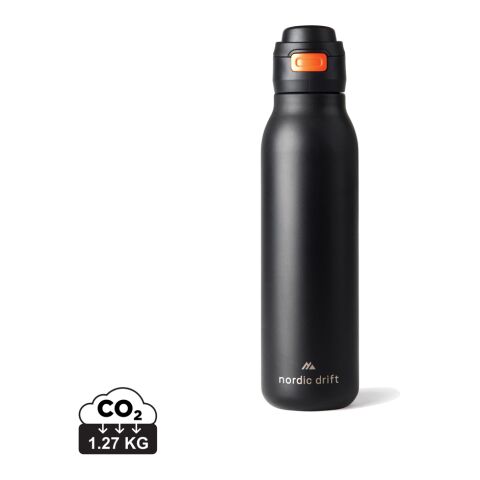 Botella de agua Nordic Drift Trail RCS de 750 ml negro | sin montaje de publicidad | no disponible | no disponible