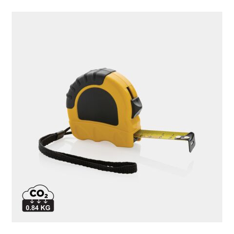 Flexómetro de plástico reciclado RCS 5M/19 mm amarillo-negro | sin montaje de publicidad | no disponible | no disponible | no disponible