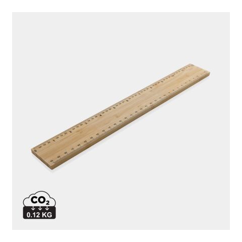 Regla extra gruesa de bambú de doble cara de 30 cm Timberson marron | sin montaje de publicidad | no disponible | no disponible