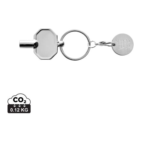 Llavero llave de radiador de aleación de zinc reciclado RCS plata | sin montaje de publicidad | no disponible | no disponible