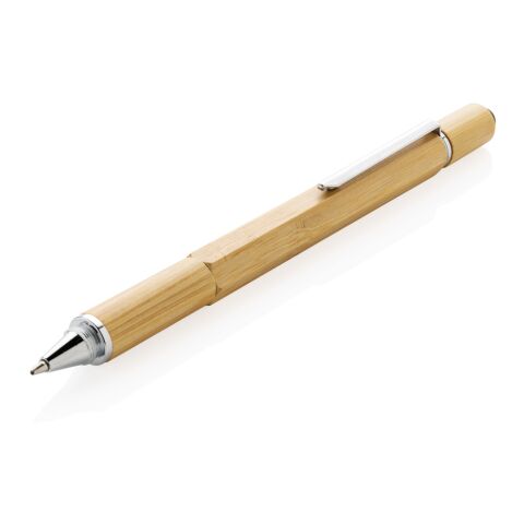 Bolígrafo de bambú 5 en 1