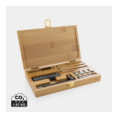 Set de herramientas de bambú de 21 piezas Carvine marrón | sin montaje de publicidad | no disponible | no disponible