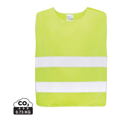 Chaleco de seguridad de PET reciclado GRS 7-12 años amarillo | sin montaje de publicidad | no disponible | no disponible