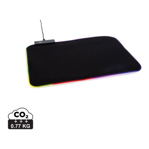 Alfombrilla para ratón gaming RGB negro | sin montaje de publicidad | no disponible | no disponible
