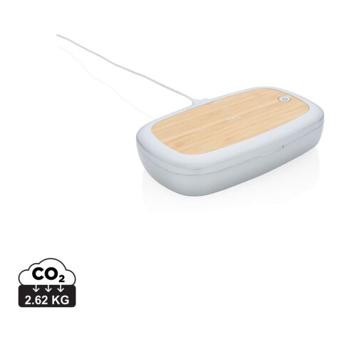 Caja esterilizadora Rena UV-C con cargador inalámbrico de 5W gris | no disponible | no disponible | no disponible