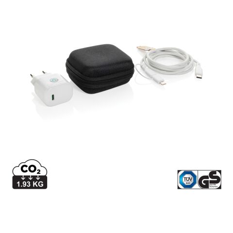Set de carga 2 piezas Boost RCS PET reciclado 20W tipo C negro | sin montaje de publicidad | no disponible | no disponible