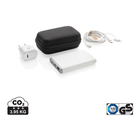 Set de carga 3 piezas Surge RCS PET reciclado 20W tipo C negro | sin montaje de publicidad | no disponible | no disponible