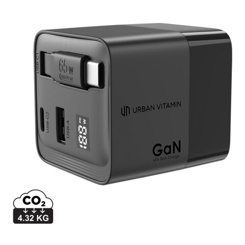 Cargador GaN Mendocino con cable retráctil Urban Vitamin 65W