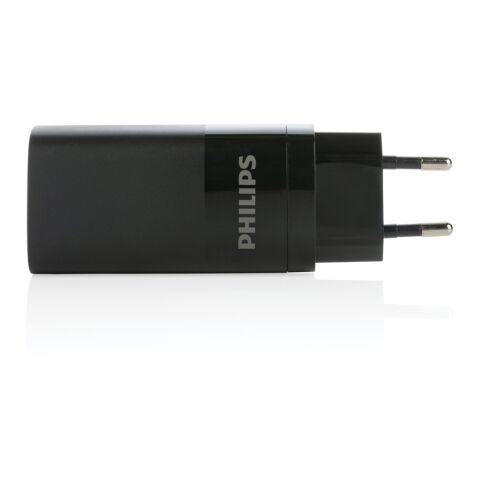 Cargador de pared USB de 3 puertos Philips de 65 W ultra ráp negro | sin montaje de publicidad | no disponible | no disponible