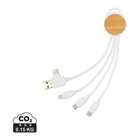 Cable redondo Ontario 6 en 1 de plástico reciclado RCS