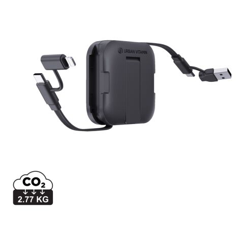 Soporte Urban Vitamin San Jose 100W con cable retráctil negro | sin montaje de publicidad | no disponible | no disponible