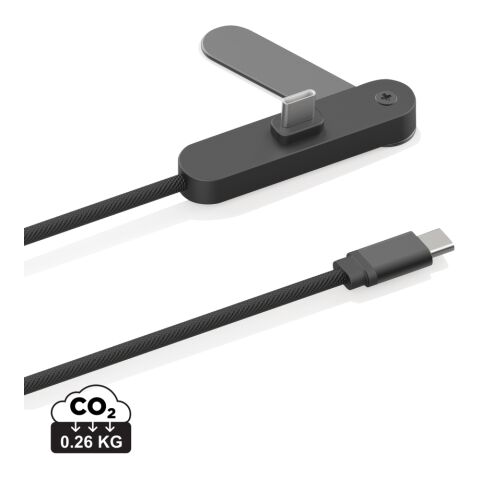 Cable Aluvia RCS 65W PD con soporte ajustable para teléfono negro | sin montaje de publicidad | no disponible | no disponible