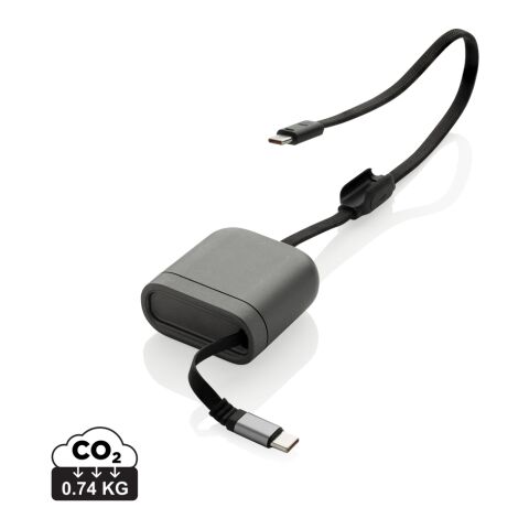Cable de carga rápida 100W retráctil reciclado Spira RCS