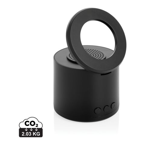Altavoz Magpulse RCS plástico reciclado 3W soporte magnético negro | sin montaje de publicidad | no disponible | no disponible