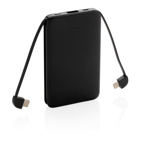 Powerbank 5.000 mAh de bolsillo con cables integrados