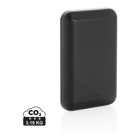 Powerbank inalámbrico 5W magnético de 5.000 mAh negro | sin montaje de publicidad | no disponible | no disponible