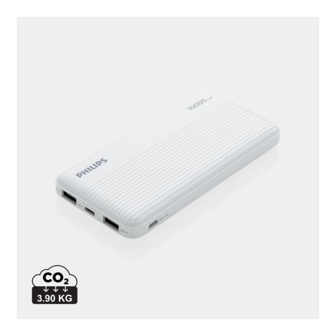 Powerbank fino Philips de 10.000 mAh blanco | sin montaje de publicidad | no disponible | no disponible