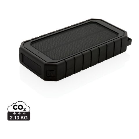 Cargador solar RCS plástico reciclado 10.000 mAh 10W negro | sin montaje de publicidad | no disponible | no disponible