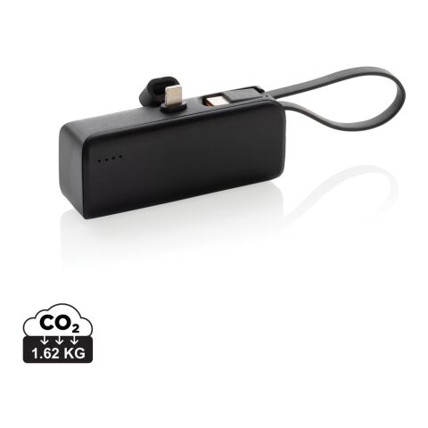 Powerbank iOS connector RCS rplastic 3000 mah negro | sin montaje de publicidad | no disponible | no disponible